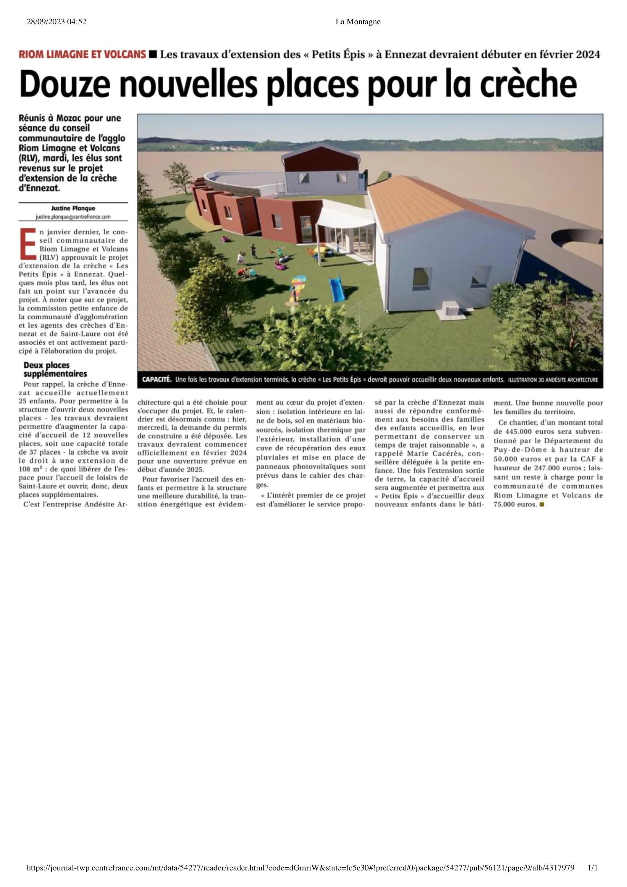 Crèche d'Ennezat
