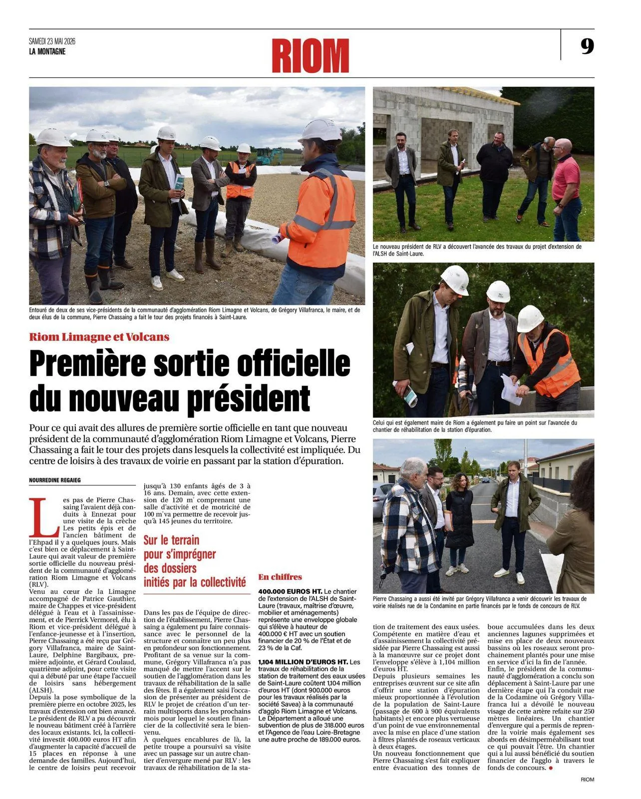 Visite du président RLV au centre de loisir